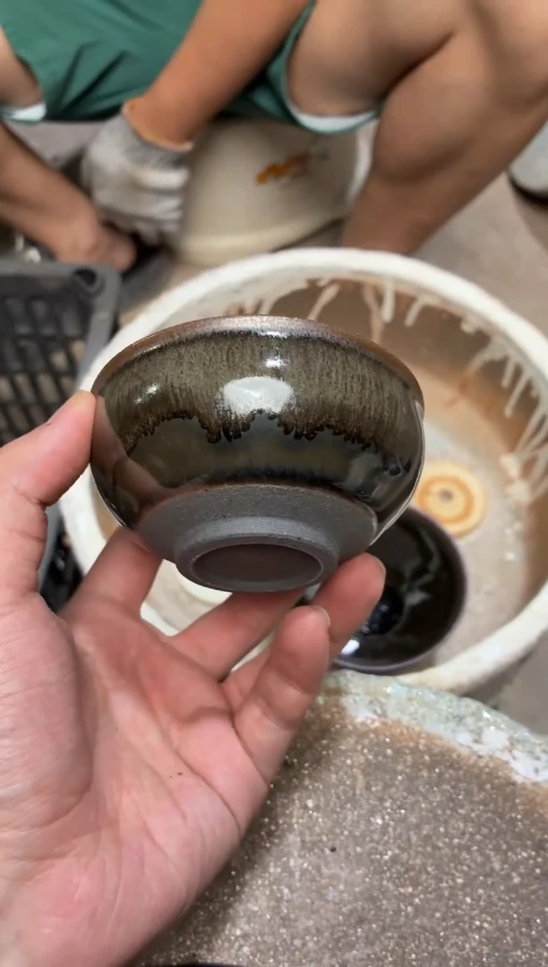 茶盏真柴烧建盏换点柴火