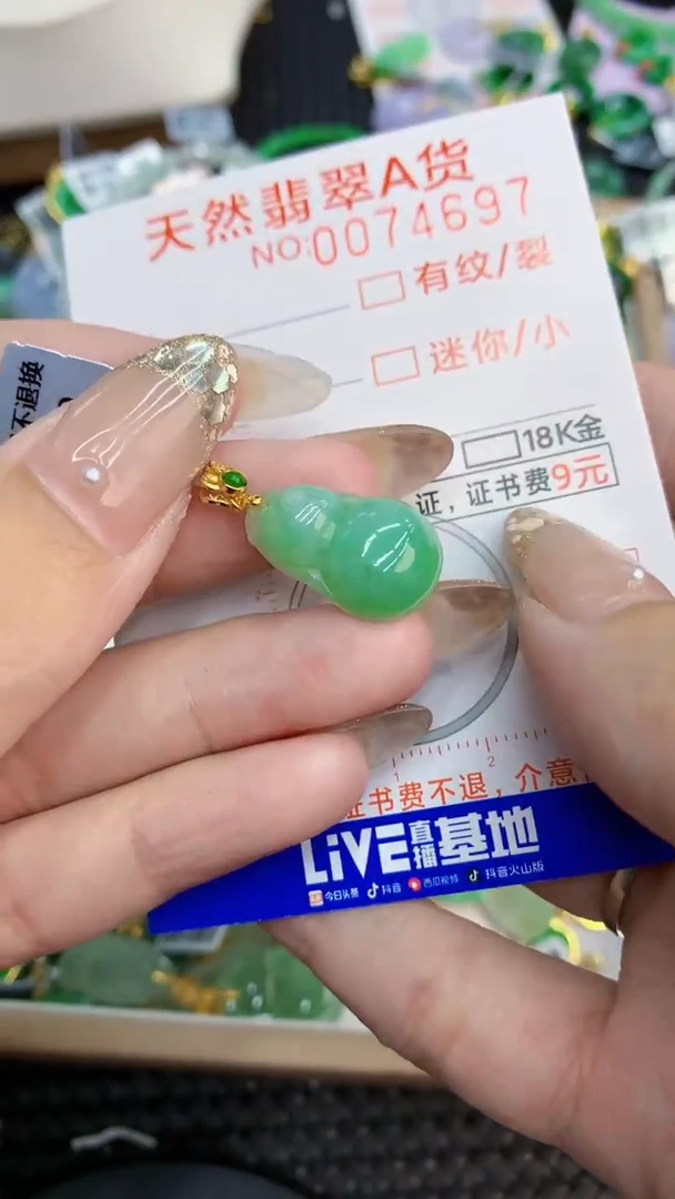 翡翠未镶嵌颈饰             8