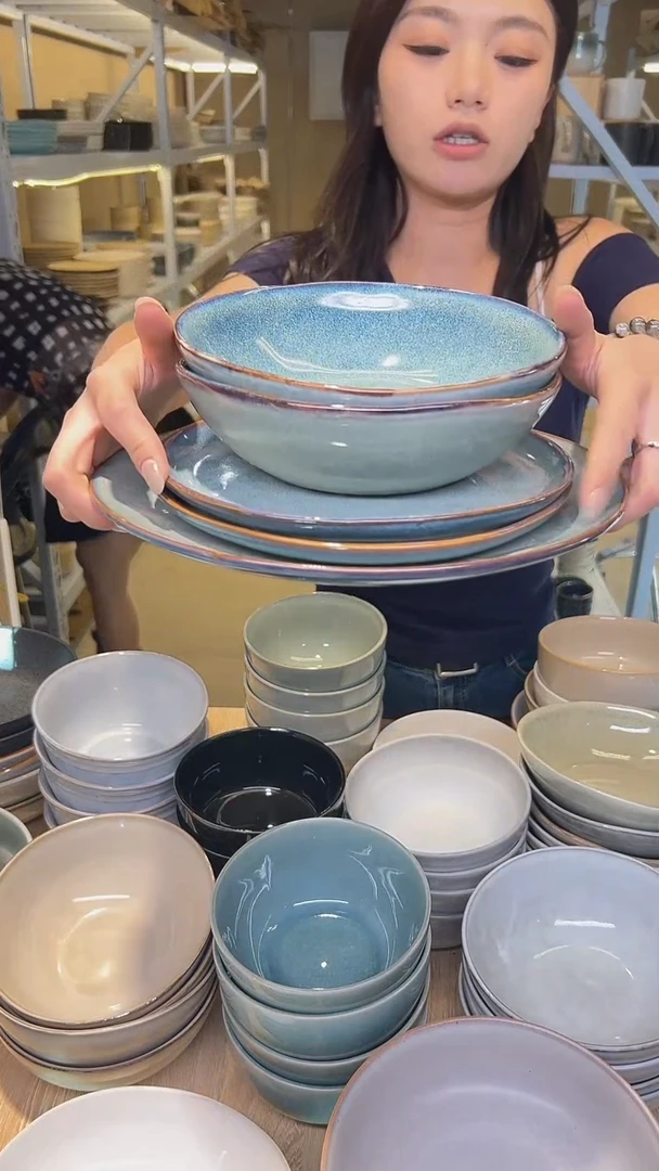 瓷150进出口高温釉下彩陶瓷餐具