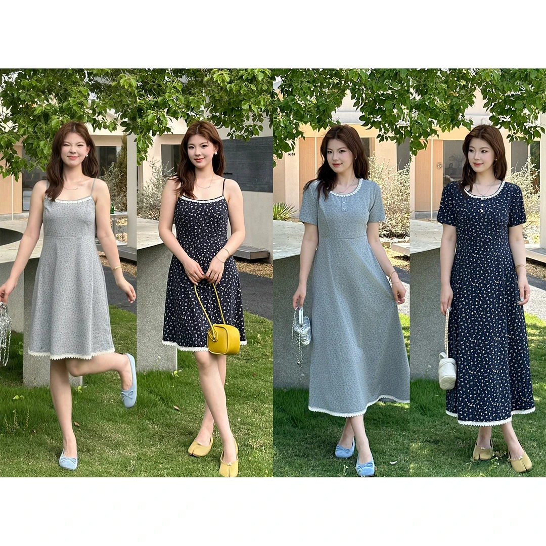 裂渡宣宣【怦然心动】微胖大码女夏ins针织连衣裙T恤三版本ZY505F92