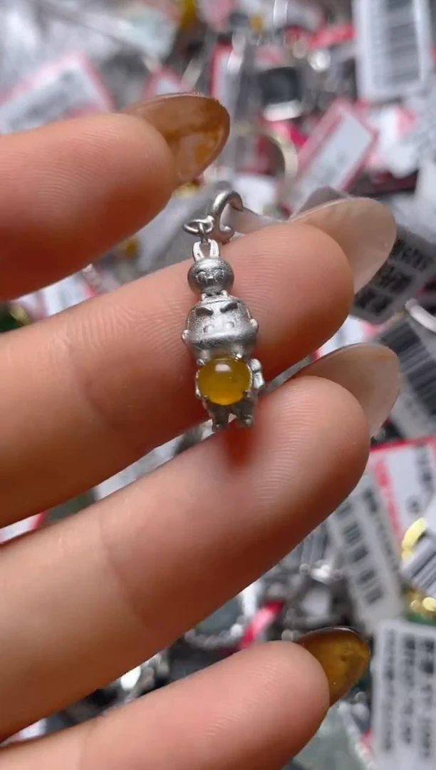 银S925镶嵌戒指翡翠百内无证书