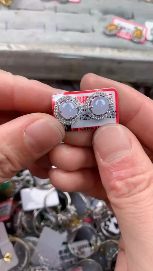 银S925镶嵌戒指翡翠999   7