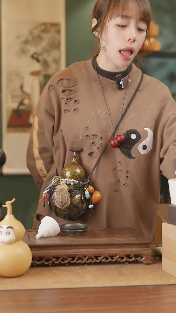 【闪购商品】248号精品天然大漆工艺防渗内胆酒葫芦~