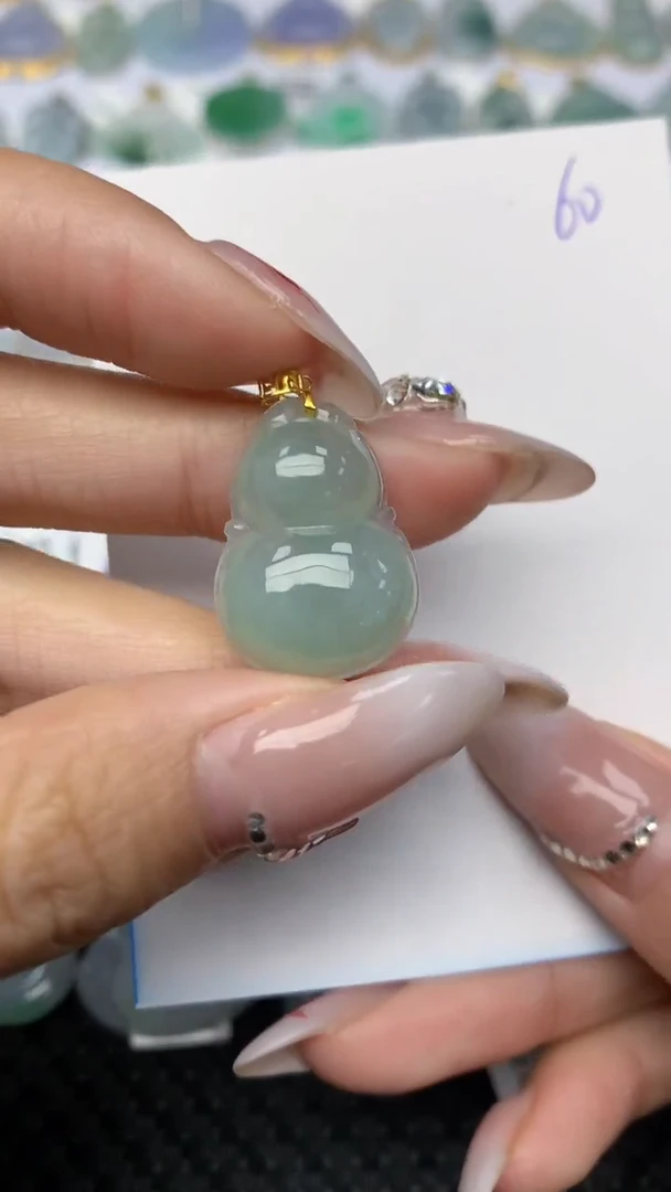 【闪购商品】翡翠颈饰18K金镶嵌天然翡翠a货