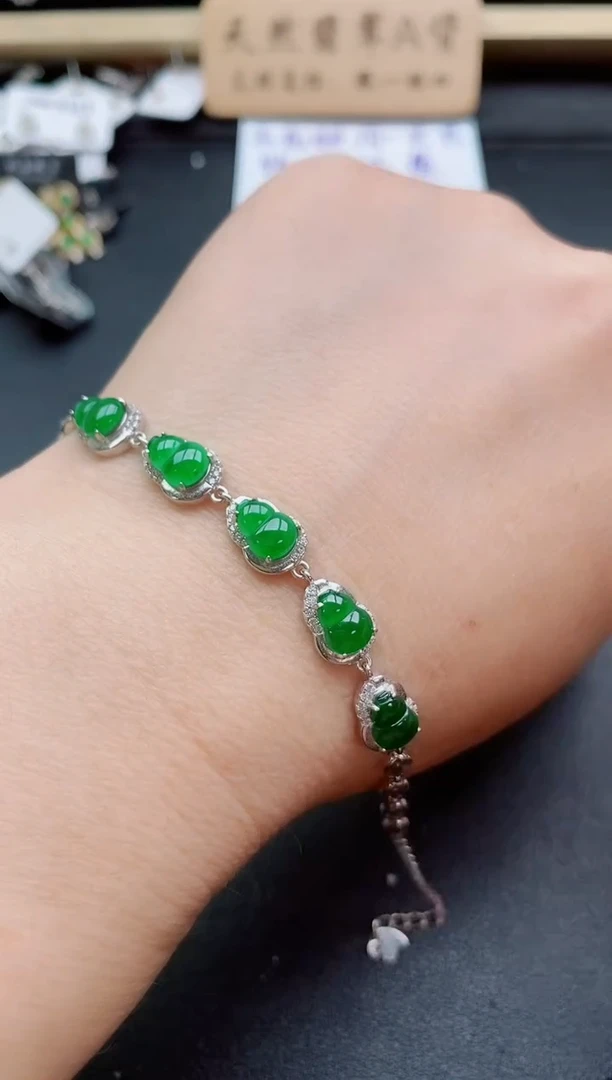 银S925镶嵌戒指翡翠1