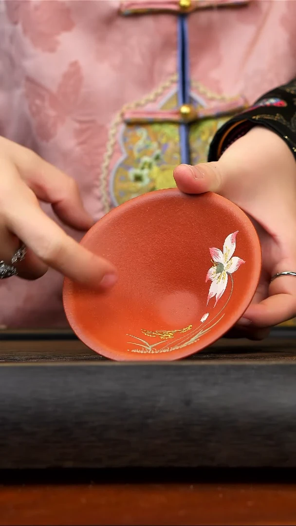 【闪购商品】紫砂茶壶降坡泥斗笠杯 荷