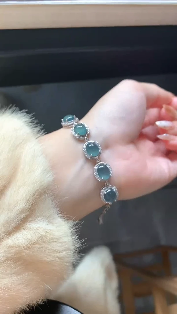 银S925镶嵌戒指翡翠51151