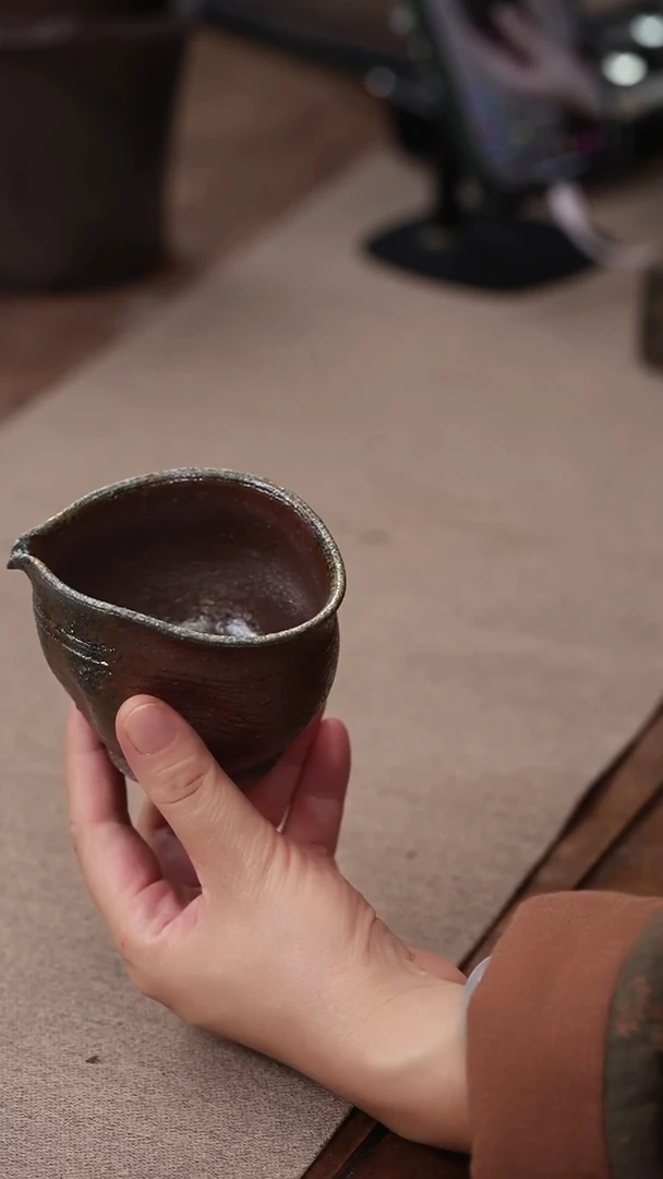 茶壶紫砂手捏异形公道杯