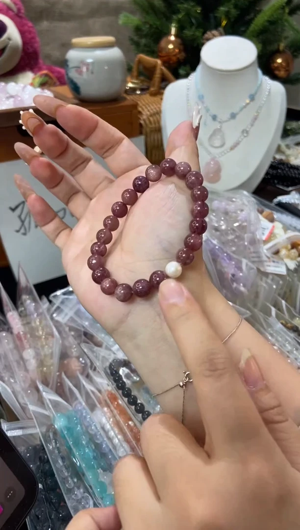 水晶手串未镶嵌孤品捡漏均匀瑕疵介意勿拍