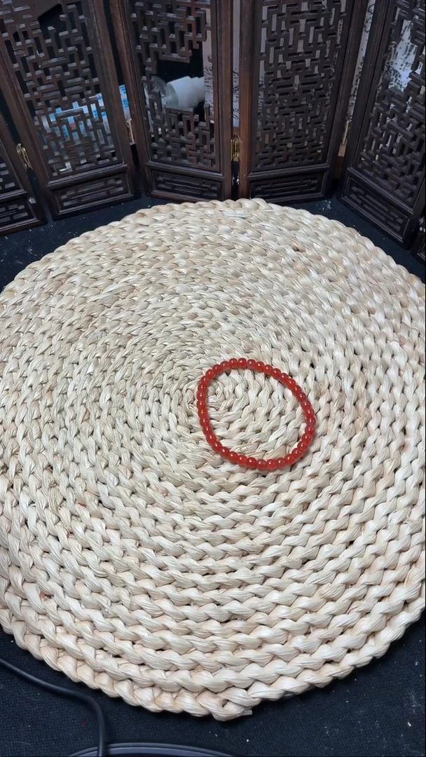 未镶嵌手串南红玛瑙九***念老型手串5+mm