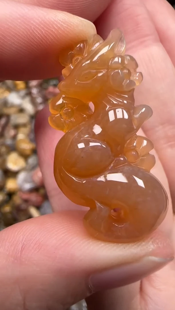 硅化珊瑚（珊瑚玉）未镶嵌颈饰542