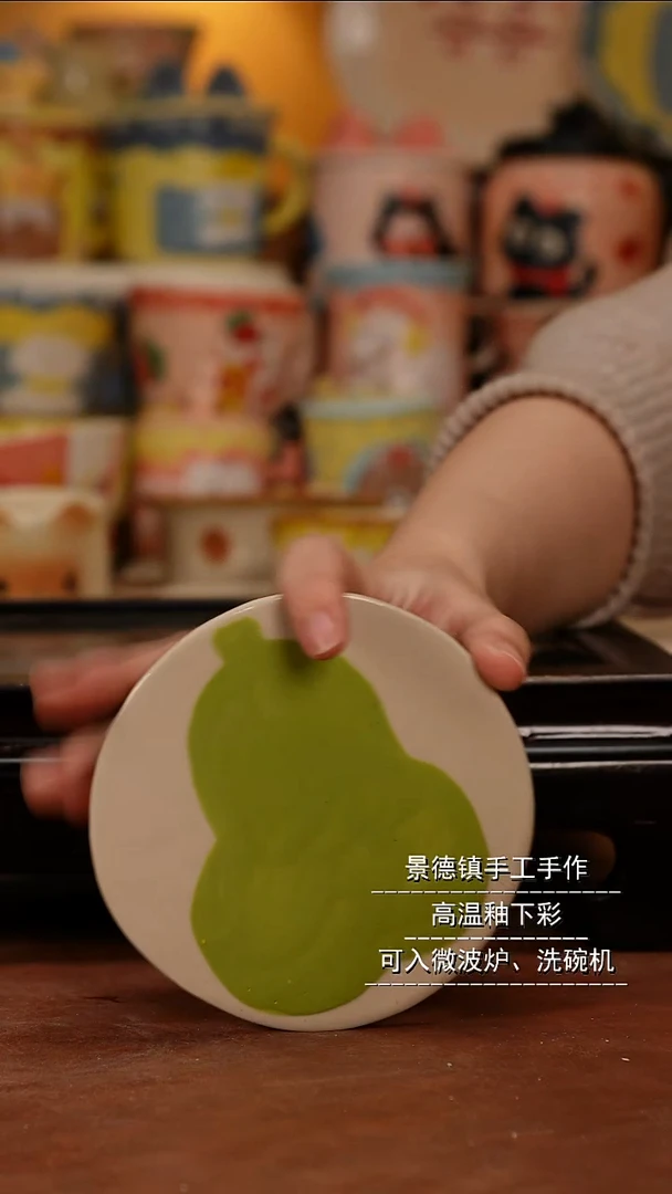 摆件陶景德镇一休瓷屋手作