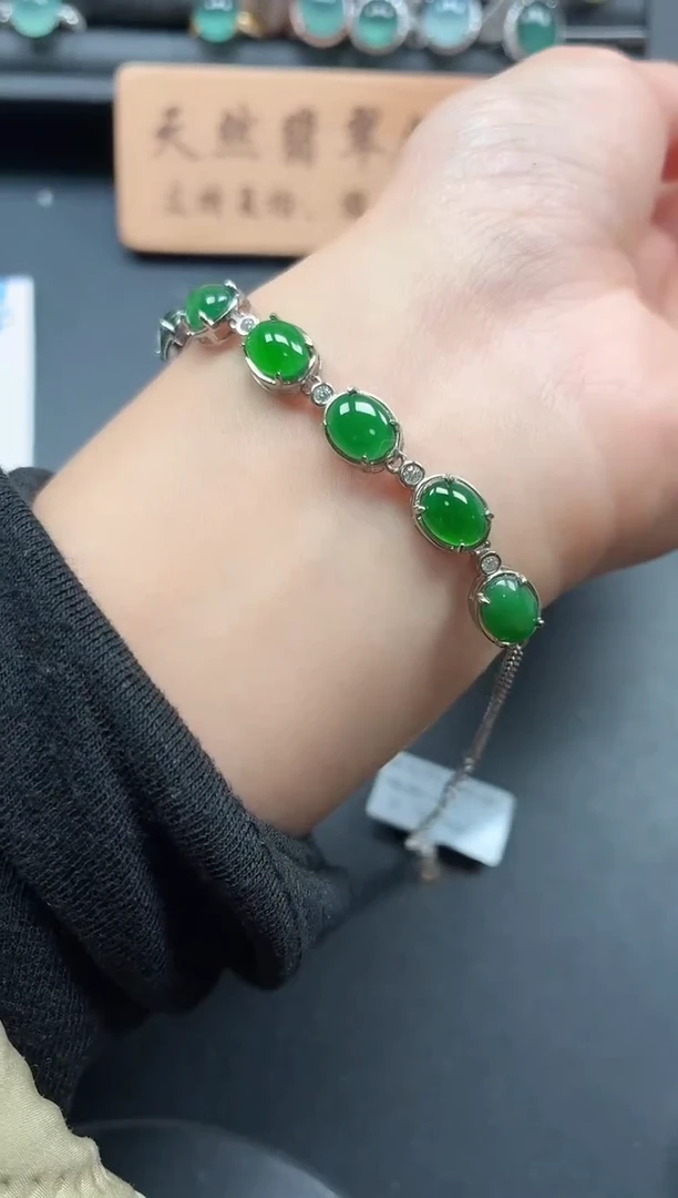 银S925镶嵌戒指翡翠11111