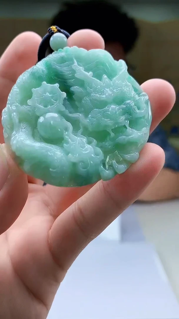 【闪购商品】定制翡翠未镶嵌4688bb-毛货挂件34