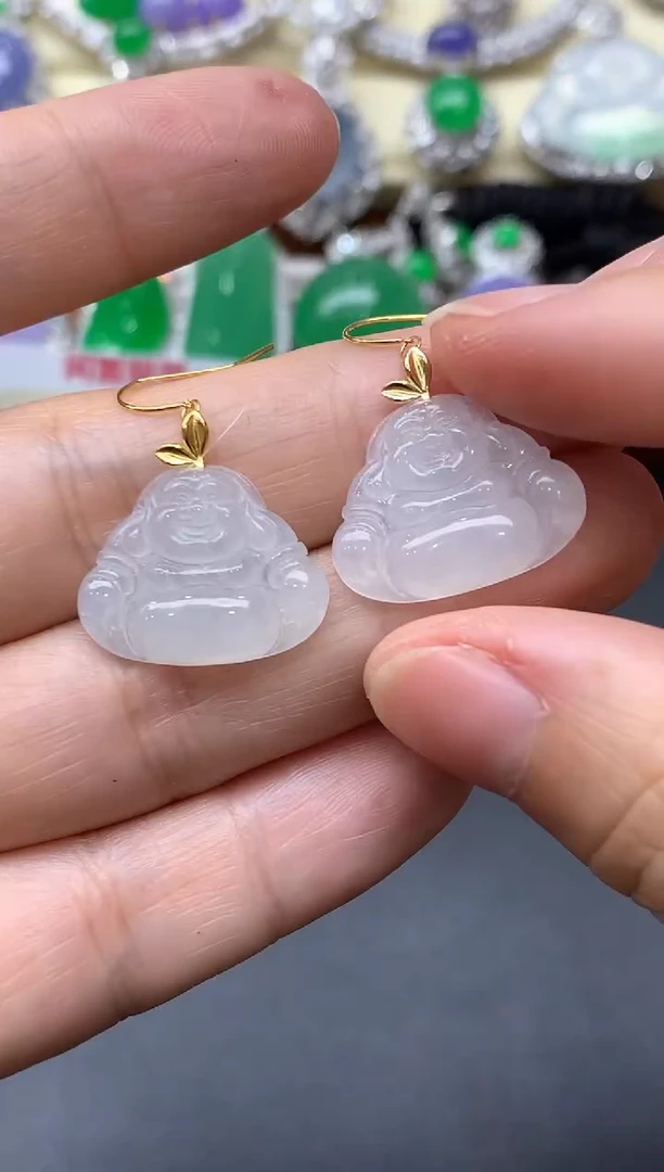 颈饰18K金镶嵌翡翠187-中国好珍宝