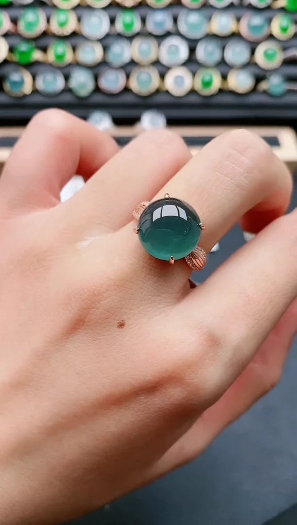 【闪购商品】翡翠戒指银S925镶嵌11111111