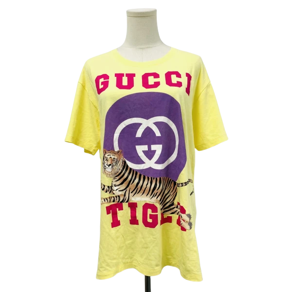 妃鱼/古驰/棉/T恤/95新/s一零一四