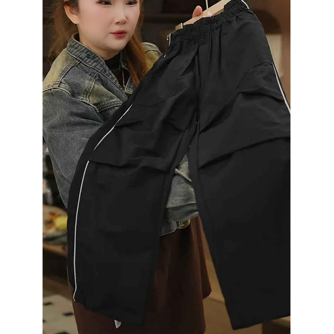 503143 《黑》 优选韩版儿童休闲舒适洋气日常春款工装休闲裤