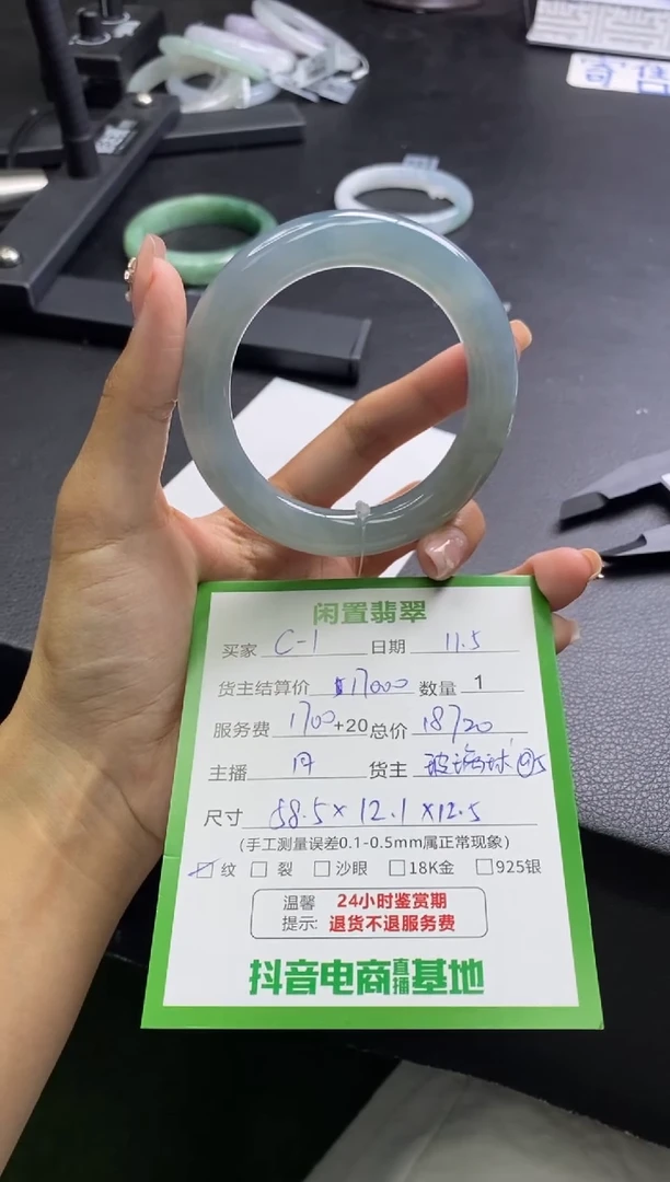 未镶嵌手镯翡翠C****n手镯
