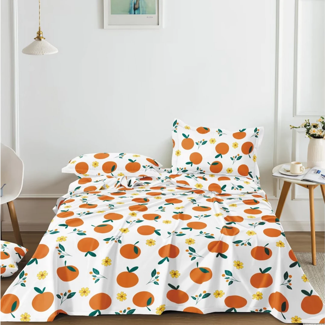 果语花香-床单-五福提花锦绣缎 轻奢粗布透气