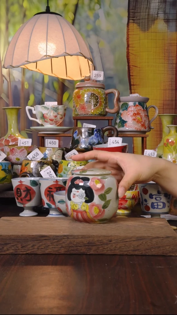 摆件泥垚手作 景德镇手工手绘器物