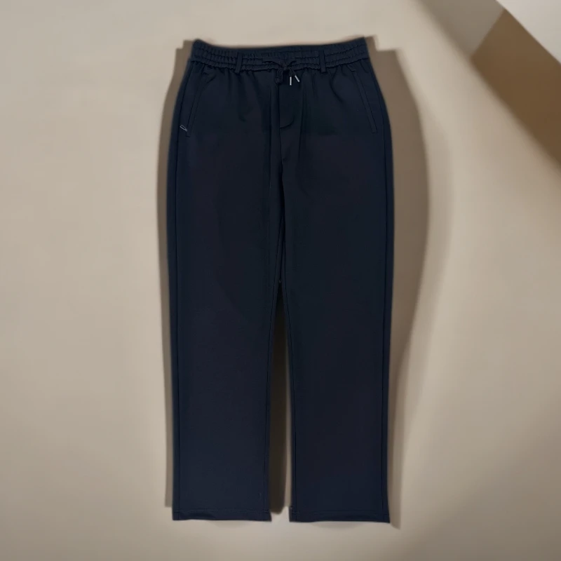 直筒型男商务休闲长裤中腰休闲裤黑色运动直筒经典百搭