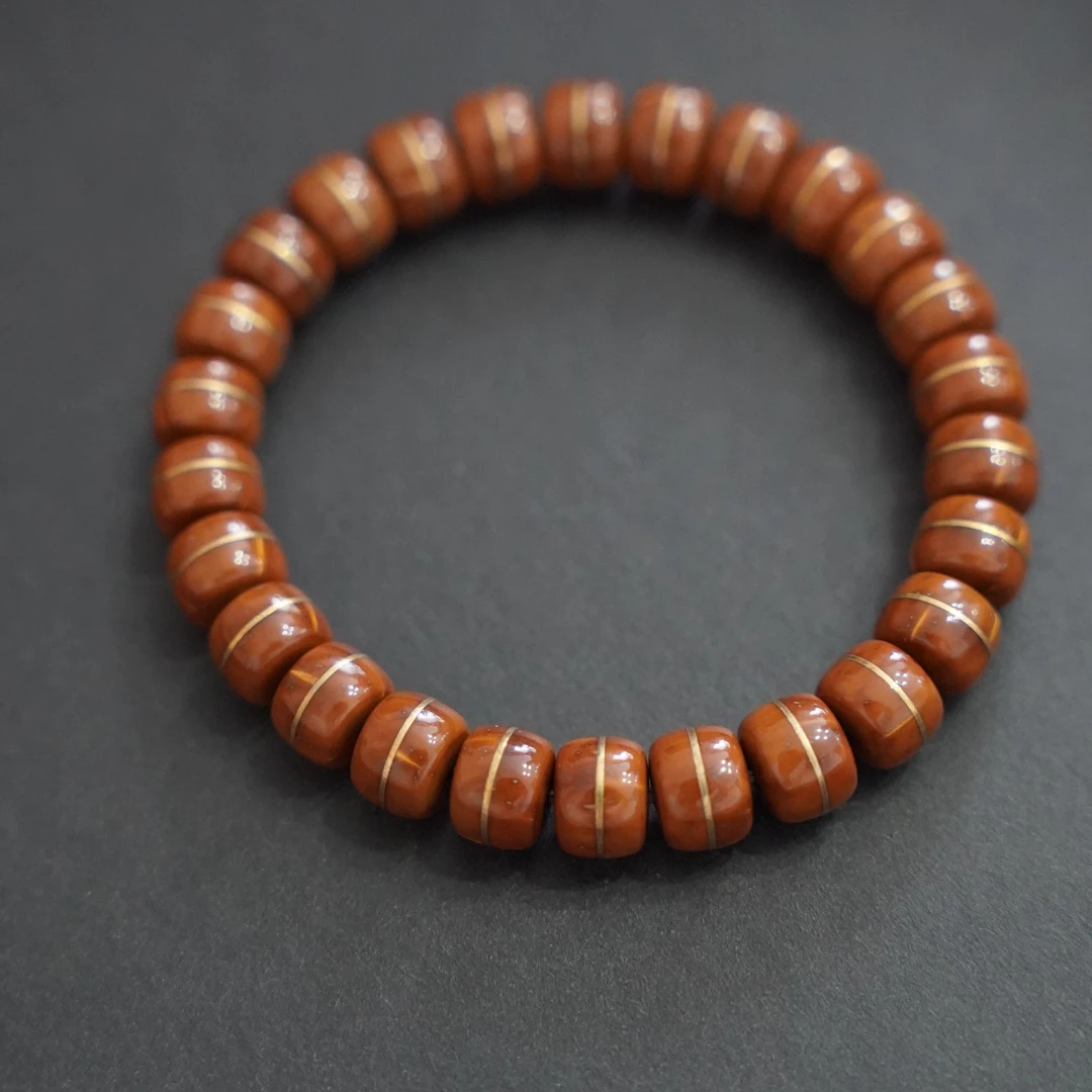 【新品上新】“天诗福”实心紫金鼠手串一线天老型文玩手串猴头手串