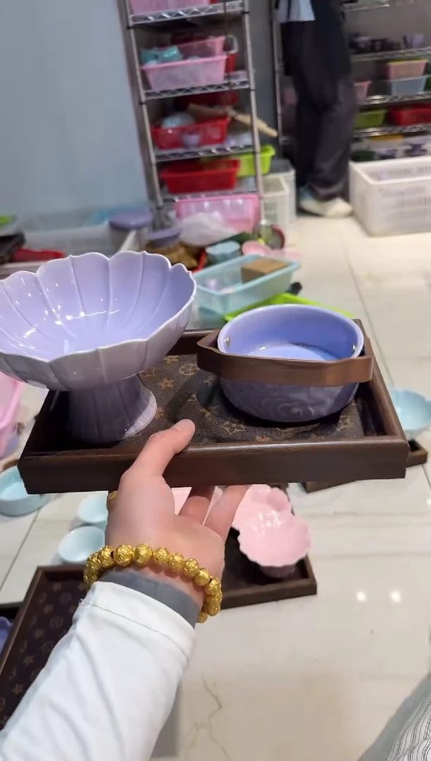 瓷片微瑕商品，介意勿拍②-带托盘