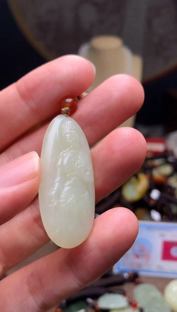 颈饰未镶嵌和田玉新疆料青海料清水和田玉吊坠
