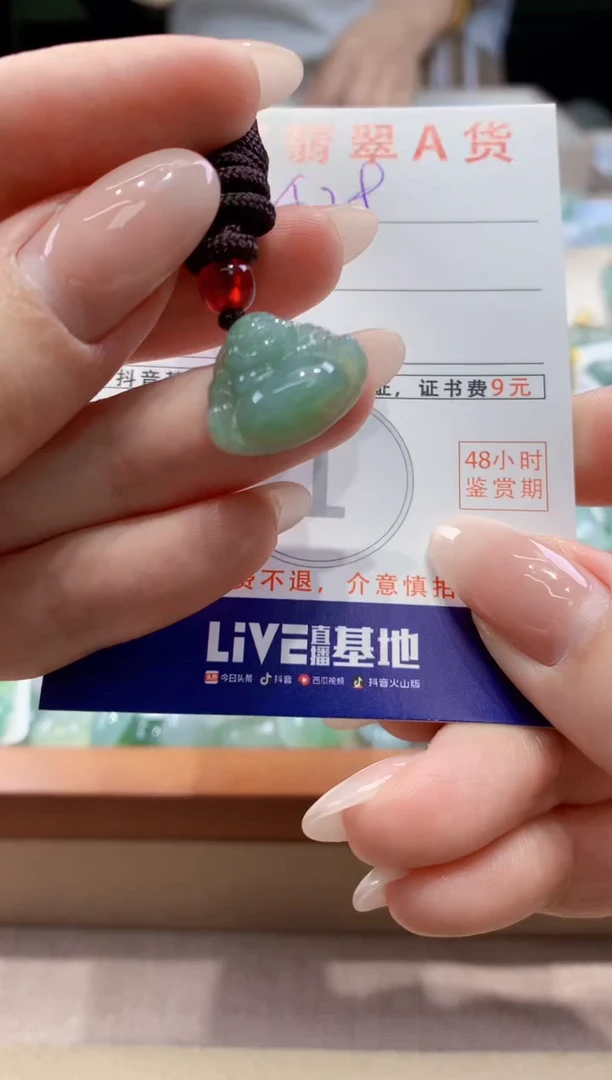 翡翠未镶嵌颈饰天然A货翡翠挂件