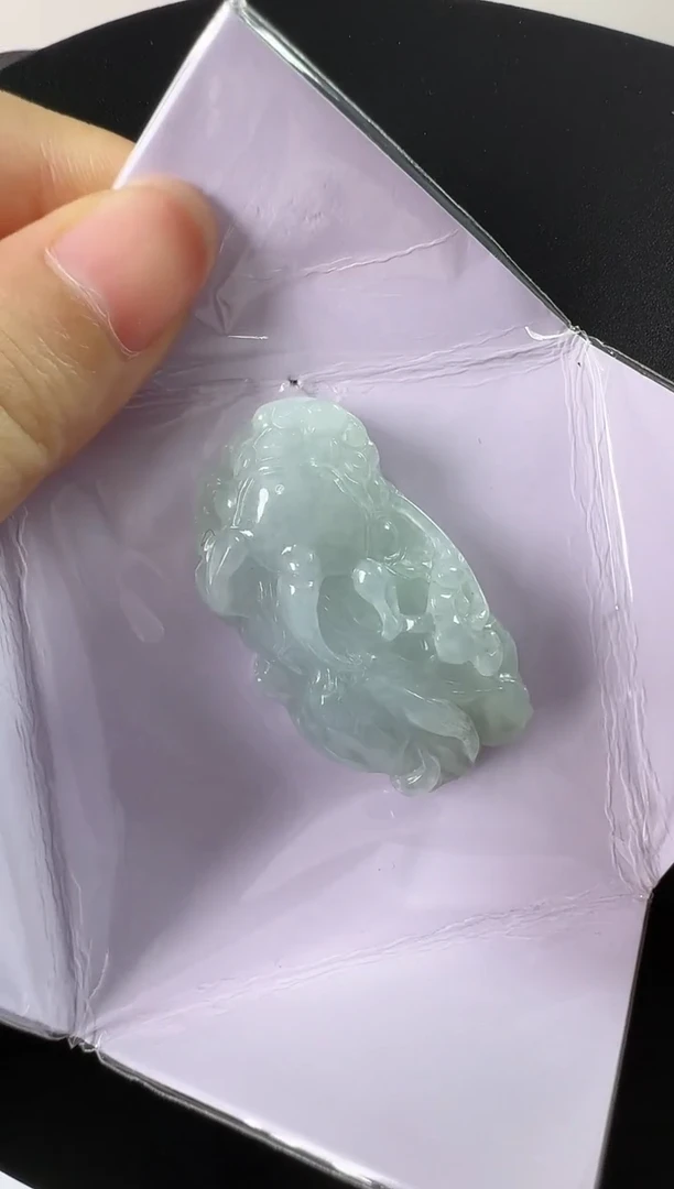 吊坠(不含链)未镶嵌翡翠天然翡翠A货貔貅吊坠