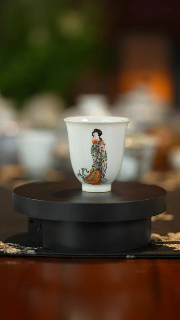 杯子古彩人物杯 243