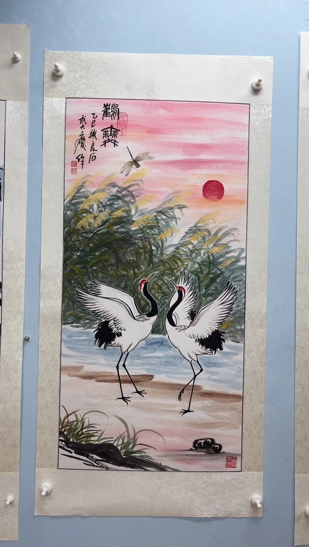 国画武天庆老师鹤舞图