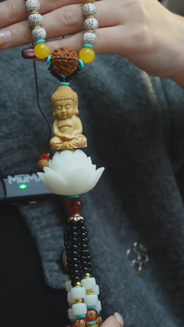 【闪购商品】黄杨木吊坠H57宝宝佛车挂