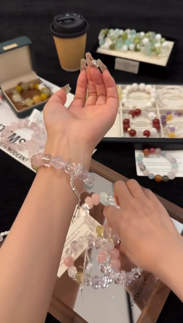 合金手链水晶糖果多宝x3017