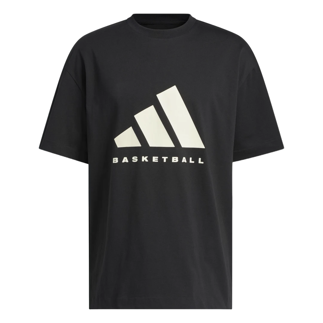 Adidas阿迪达斯【正品授权】男子纯棉篮球运动宽松短袖T恤JY0199