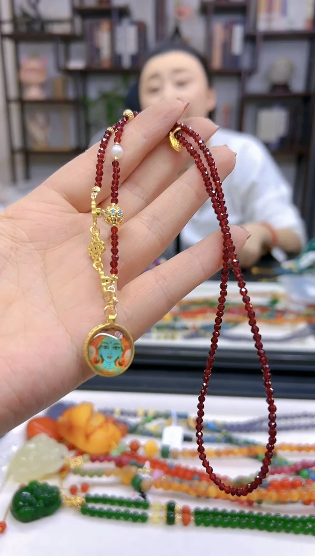 【闪购商品】石榴石颈饰未镶嵌X371