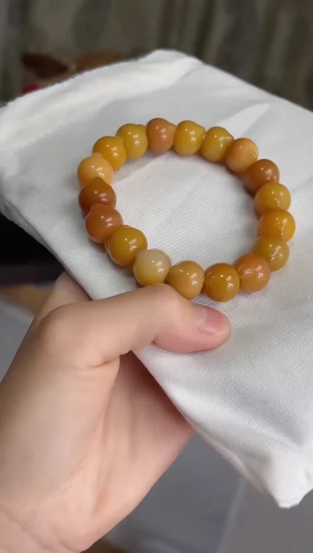 菩提根/象牙果手串e01紫美人玉化猫猫头13mm手串