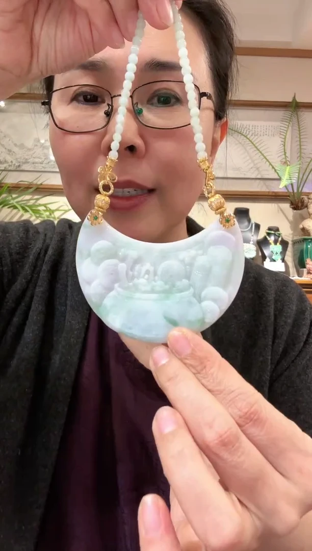 【闪购商品】翡翠颈饰未镶嵌国风