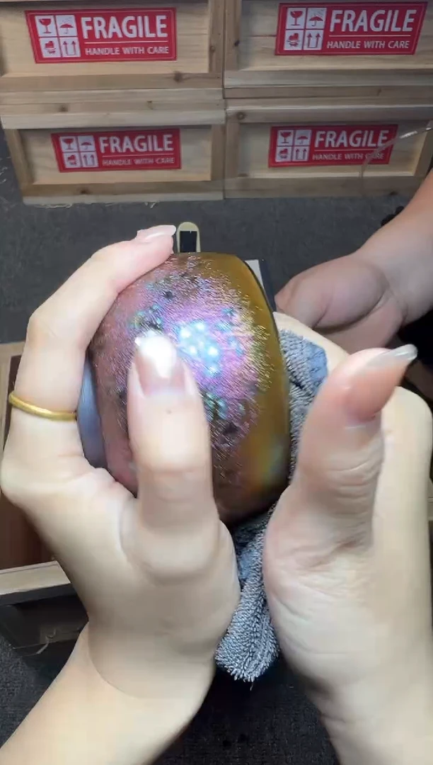 茶盏彩金 建窑建盏主人杯