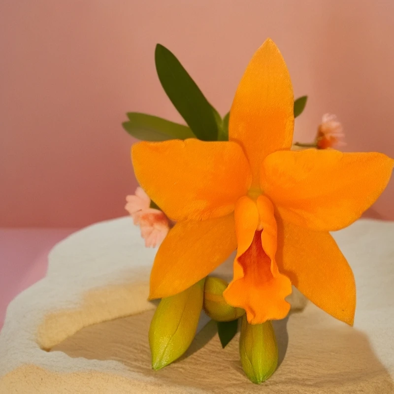 金满意卡特兰/黄色花