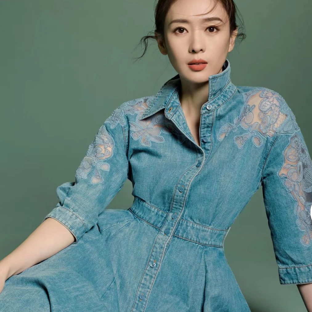 ELLASSAY【童瑶明星同款】25新款复古时尚连衣裙女EWE361N02000