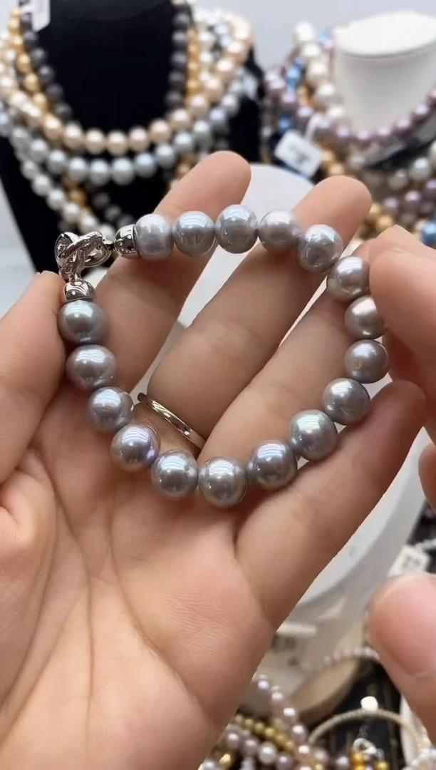 淡水珍珠钛钢颈饰81