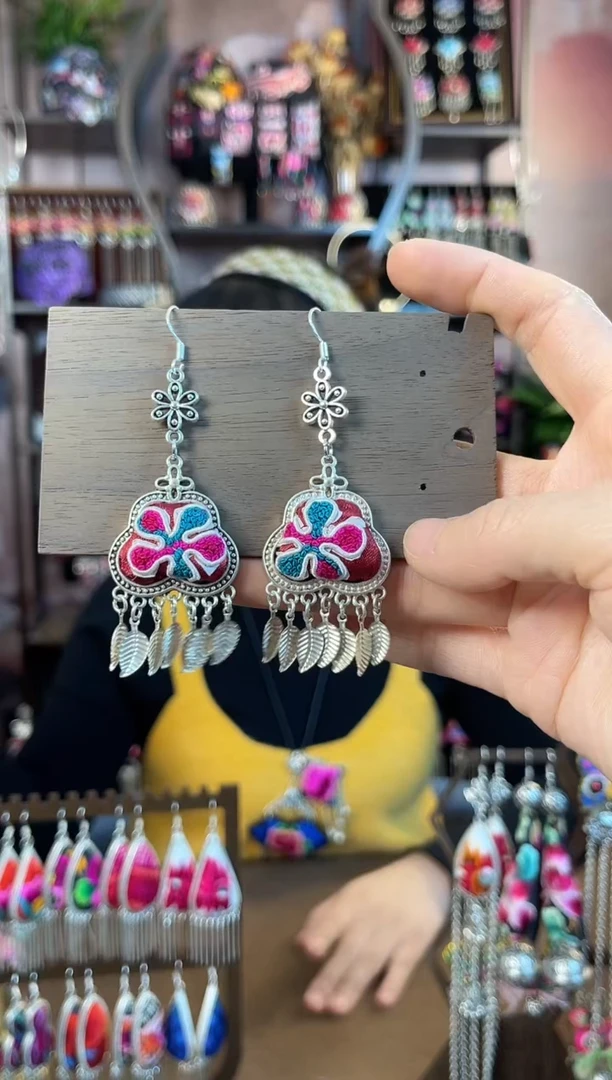 织绣 民族风手工非遗老绣饰品379