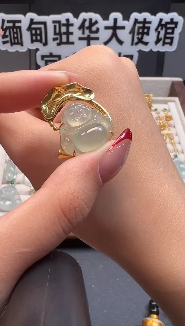 吊坠(不含链)18K金镶嵌翡翠缅甸珠宝严选