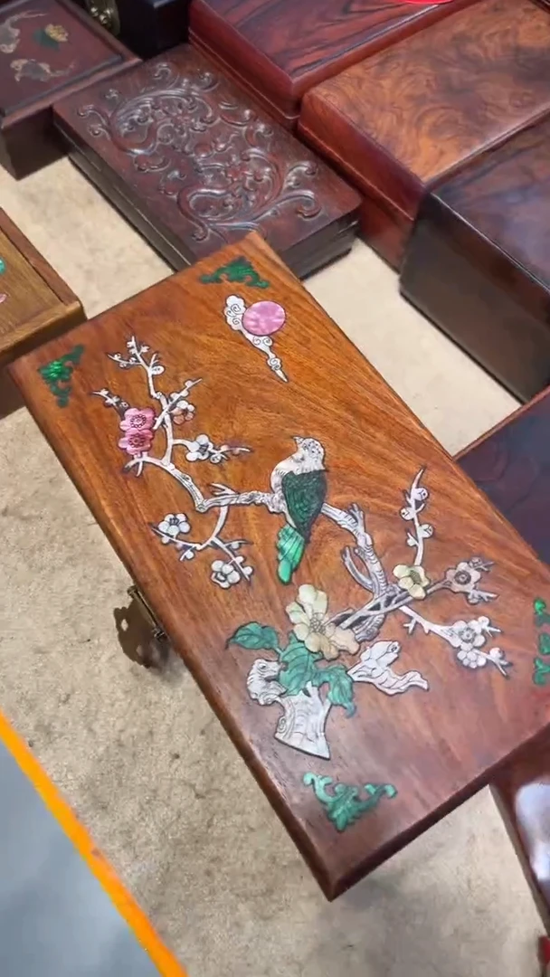 【闪购商品】贡木喜上眉梢螺钿首饰盒
