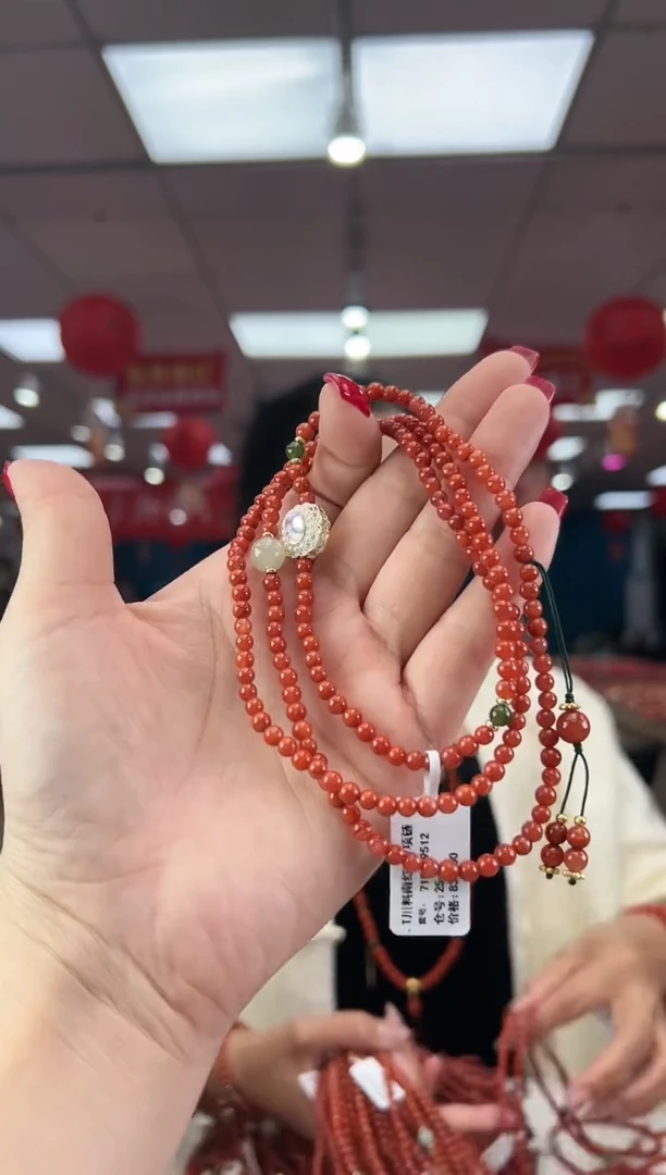 【闪购商品】南红玛瑙珠串未镶嵌多样发其一/4/HS985099