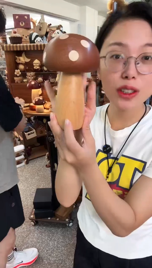 木微微瑕大号乌檀木蘑菇灯