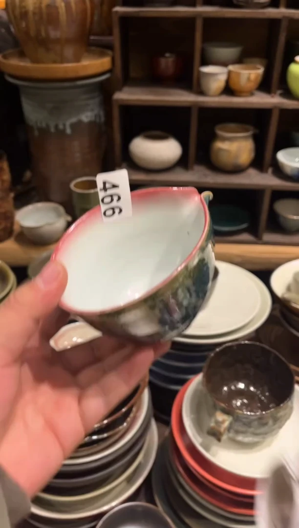 【闪购商品】瓷片466    外绿内白公道1个