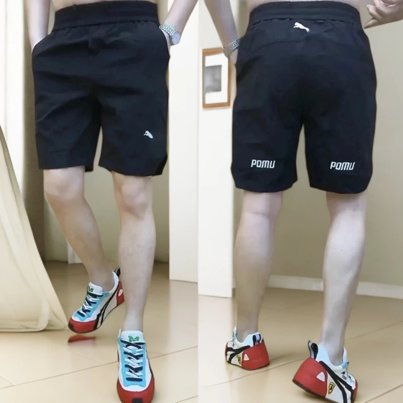 男士夏季新款五分裤【刺绣速干】百搭宽松运动短裤潮牌休闲薄款沙滩